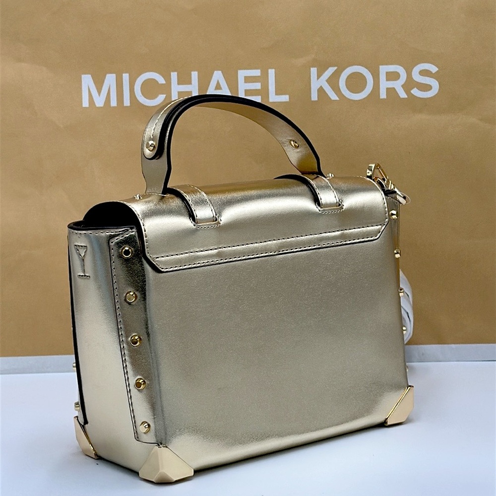 Michael Kors Manhattan Medium
Satchel Shoulder Crossbody bag MK
Pale Gold - Picture 7 of 14